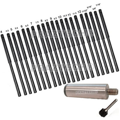 11/16" 21 pcs set Valve Grinding Pilots + Stone Holder