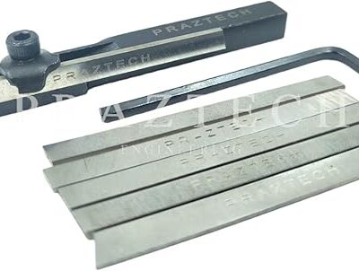 Mini Lathe Parting Cut off Tool Holder with High Speed Steel Blades