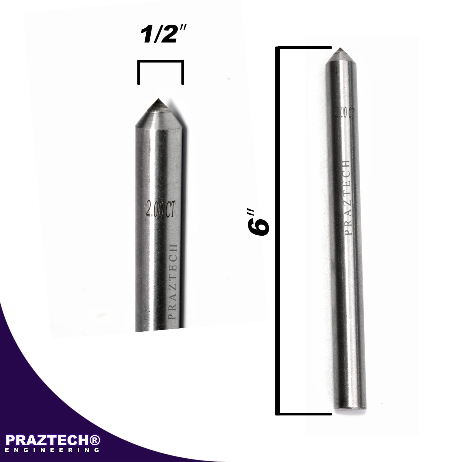 A Grade Single point Diamond Dresser 1/2" dia 6" Length - Image 5